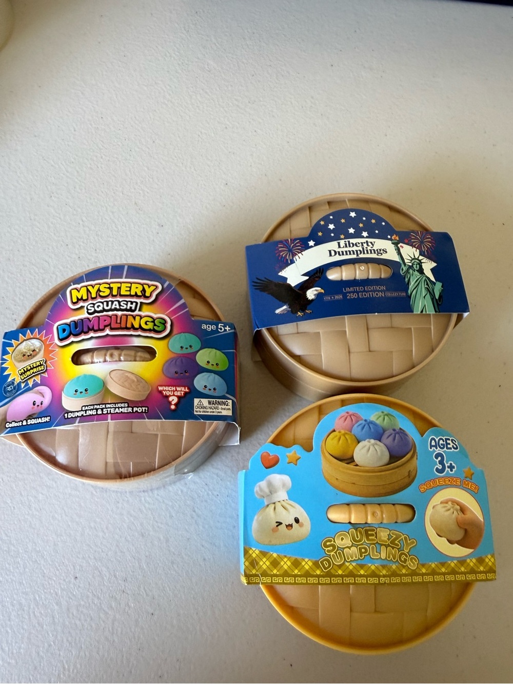 Mystery Squash Dumplings Kids Toy - Multicolor Play Set of 3